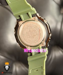ساعت کاسیو جیشاک بند رابر سبز قاب مشکی صفحه سبز Casio g-shock GA-2100 021688