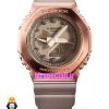 ساعت کاسیو جیشاک بند رابر قهوه ای قاب رزگلد صفحه قهوه ای Casio g-shock GA-2100 021689