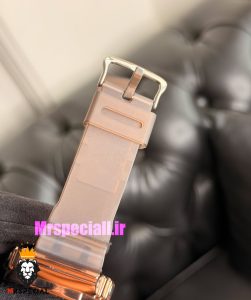 ساعت کاسیو جیشاک بند رابر قهوه ای قاب رزگلد صفحه قهوه ای Casio g-shock GA-2100 021689