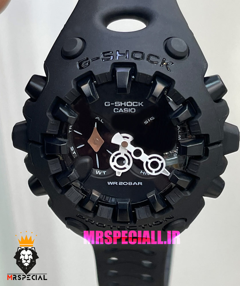 ساعت جیشاک مردانه مشکی صفحه مشکی 021424 G-SHOCK ANALOG-DIGITAL Black GA-V01-1A