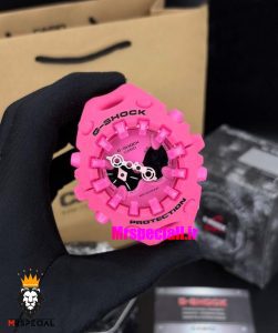 ساعت جیشاک پروتکشن صورتی صفحه صورتی 021425 CASIO G-SHOCK ga-v01 Protection GA-V01-1A 