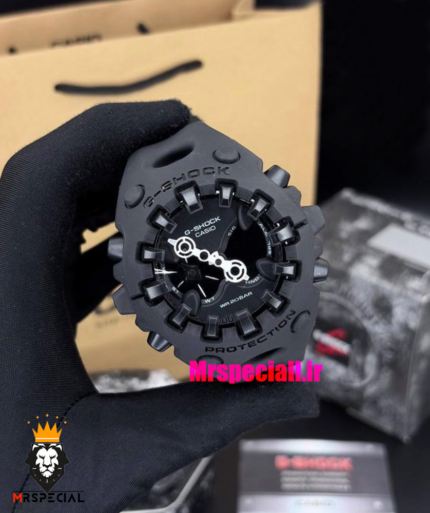 ساعت جیشاک مردانه مشکی صفحه مشکی 021424 G-SHOCK ANALOG-DIGITAL Black GA-V01-1A