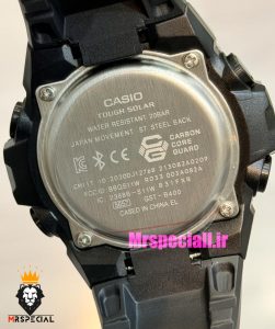 ساعت کاسیو جیشاک بند رابر مشکی قاب مشکی صفحه مشکی Casio g-shock GST-B400 021666