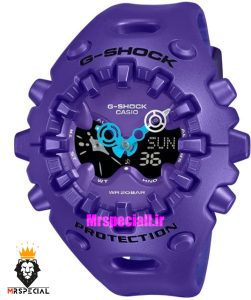 ساعت جیشاک پروتکشن بنفش صفحه بنفش 021427 CASIO G-SHOCK ga-v01 Protection GA-V01-1A