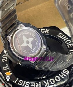 ساعت کاسیو جیشاک بند رابر شیشه ای صفحه سفید Casio g-shock gm-2100 021454 