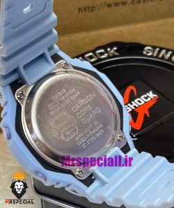ساعت کاسیو جیشاک بند رابر ابی صفحه ابی Casio g-shock gm-2100 021459