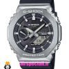 ساعت کاسیو جیشاک مدل بند رابر مشکی قاب استیل صفحه مشکی Casio g-shock gm-2100 021462