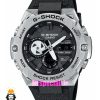 ساعت کاسیو جیشاک بند رابر مشکی قاب استیل صفحه مشکی Casio g-shock GST-B400 021665