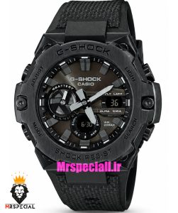 ساعت کاسیو جیشاک بند رابر مشکی قاب مشکی صفحه مشکی Casio g-shock GST-B400 021666