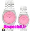 ساعت گوچی ست مردانه و زنانه استیل صفحه صورتی 020209 GUCCI