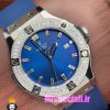 ساعت هابلوت زنانه کوارتز طلایی نگین باگت بند رابر ابی صفحه ابی HUBLOT BIG BANG 020993
