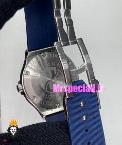 ساعت هابلوت زنانه کوارتز طلایی نگین باگت بند رابر ابی صفحه ابی HUBLOT BIG BANG 020993 