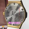 ساعت هابلوت زنانه کوارتز طلایی نگین باگت بند رابر سفید صفحه سفید HUBLOT BIG BANG 020992