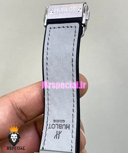 ساعت هابلوت مردانه اتوماتیک بند طوسی قاب تیتانیوم صفحه طوسی 021391 HUBLOT BIG BANG 