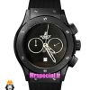 ساعت مچی مردانه هابلوت کرنوگراف مشکی بند رابر صفحه مشکی HUBLOT BIG BANG 021390