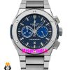 ساعت مردانه هابلوت کرنوگراف استیل صفحه ابی 01773 HUBLOT BIG BANG