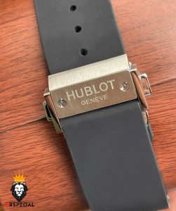 ساعت مچی مردانه هابلوت کهکشانی استیل صفحه مشکی HUBLOT Sang Bleu 1258