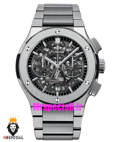 ساعت هابلوت مردانه بند استیل کرنوگراف صفحه مشکی 01772 HUBLOT BIG BANG