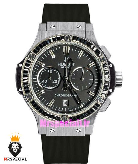 ساعت مچی زنانه هابلوت کرنوگراف نگین باگت مشکی HUBLOT BIG BANG 1250
