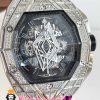 ساعت هابلوت مردانه کرنوگراف استیل بند رابر فول نگین 020904 HUBLOT BIG BANG Diamond