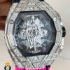 ساعت هابلوت مردانه کرنوگراف استیل بند رابر فول نگین 020904 HUBLOT BIG BANG Diamond