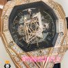 ساعت هابلوت مردانه کرنوگراف رزگلد بند رابر قول نگین 01696 HUBLOT BIG BANG Diamond