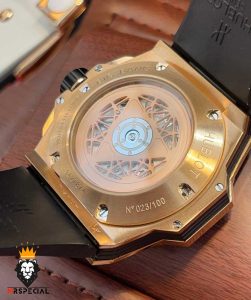 ساعت مچی مردانه هابلوت کهکشانی فول نگین سفید HUBLOT Sang Bleu 1248