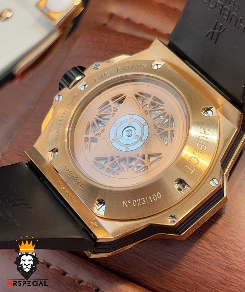 ساعت مچی مردانه هابلوت کهکشانی فول نگین سفید HUBLOT Sang Bleu 1248