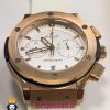 ساعت ست هابلوت مردانه و زنانه کرنوگراف رزگلد بند رابر سفید صفحه سفید 021077 HUBLOT BIG BANG - تصویر 5
