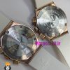 ساعت ست هابلوت مردانه و زنانه کرنوگراف رزگلد بند رابر سفید صفحه سفید 021077 HUBLOT BIG BANG