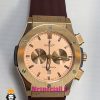 ساعت هابلوت مردانه بیگ بنگ کرنوگراف رزگلد بند رابر قهوه ای صفحه رزگلد 021075 HUBLOT BIG BANG