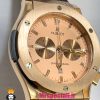 ساعت هابلوت مردانه بیگ بنگ کرنوگراف رزگلد بند رابر قهوه ای صفحه رزگلد 021075 HUBLOT BIG BANG