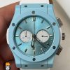 ساعت هابلوت ست مردانه و زنانه کرنوگراف بند رابر سفید صفحه ابی 02022 HUBLOT BIG BANG - تصویر 6