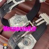 ساعت ست مردانه و زنانه هابلوت اتوماتیک بند مشکی قاب استیل صفحه مشکی HUBLOT BIG BANG 020675