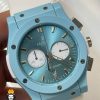 ساعت هابلوت ست مردانه و زنانه کرنوگراف بند رابر سفید صفحه ابی 02022 HUBLOT BIG BANG - تصویر 7