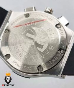 ساعت ست هابلوت مردانه و زنانه کرنوگراف طوسی صفحه اسکلتون 0967 HUBLOT BIG BANG