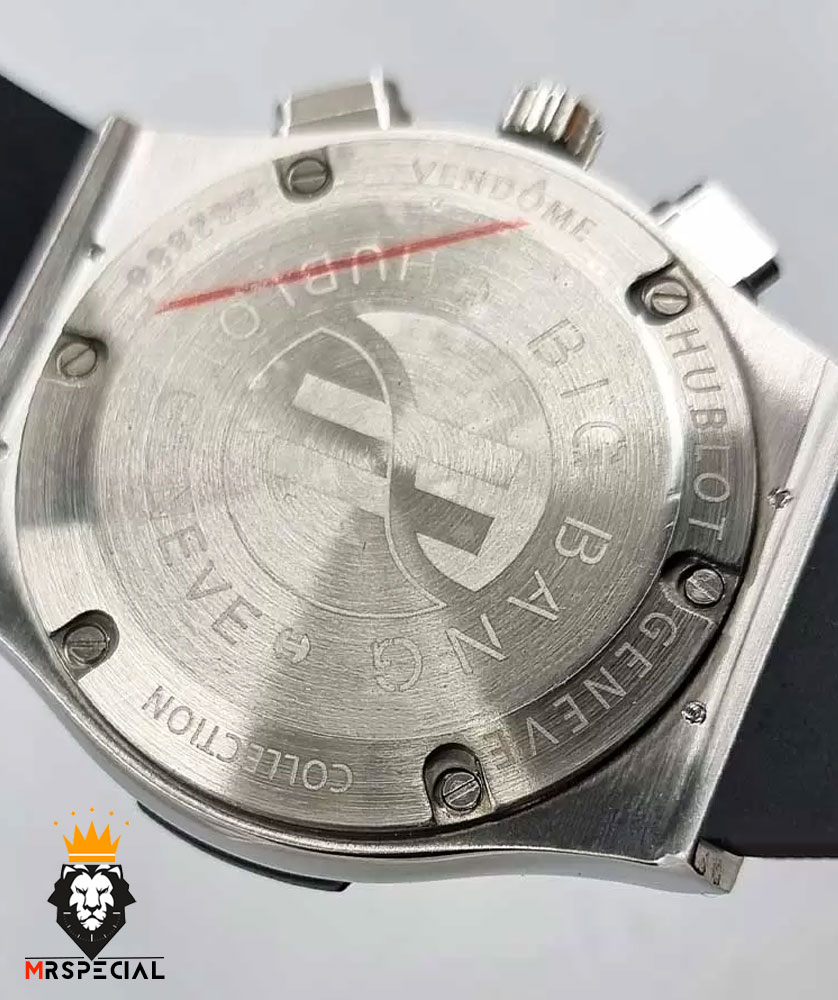 ساعت ست هابلوت مردانه و زنانه کرنوگراف طوسی صفحه اسکلتون 0967 HUBLOT BIG BANG