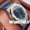 ساعت هابلوت مردانه اتوماتیک بند ابی قاب استیل صفحه ابی 020677 HUBLOT BIG BANG
