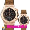 ساعت ست هابلوت مردانه و زنانه کرنوگراف رزگلد صفحه مشکی 6627 HUBLOT BIG BANG