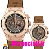 ساعت ست هابلوت مردانه و زنانه کرنوگراف رزگلد صفحه اسکلتون 6630 HUBLOT BIG BANG