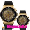 ساعت ست هابلوت مردانه و زنانه کرنوگراف مشکی طلایی 0966 HUBLOT BIG BANG