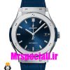 ساعت هابلوت مردانه اتوماتیک بند ابی قاب استیل صفحه ابی 020677 HUBLOT BIG BANG