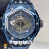 ساعت مچی مردانه هابلوت کهکشانی پشت شیشه ای HUBLOT Sang Bleu 020555