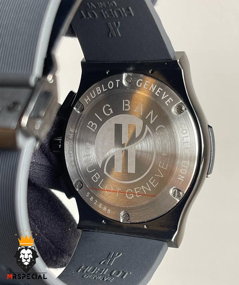 ساعت ست هابلوت مردانه و زنانه کرنوگراف مشکی صفحه اسکلتون 0962 HUBLOT BIG BANG