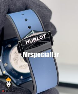 ساعت مچی مردانه هابلوت کهکشانی پشت شیشه ای HUBLOT Sang Bleu 020555