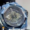 ساعت مچی مردانه هابلوت کهکشانی پشت شیشه ای HUBLOT Sang Bleu 020555