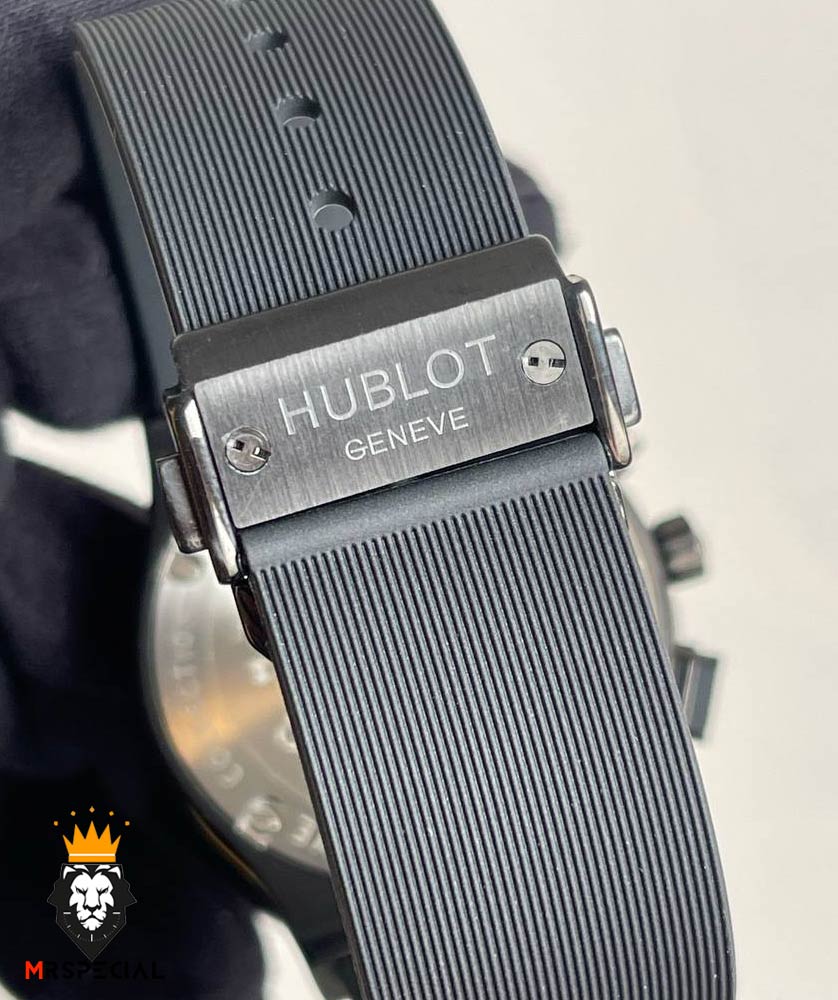 ساعت ست هابلوت مردانه و زنانه کرنوگراف مشکی صفحه اسکلتون 0962 HUBLOT BIG BANG