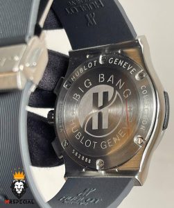 ساعت ست هابلوت مردانه و زنانه کرنوگراف استیل صفحه مشکی 01649 HUBLOT BIG BANG