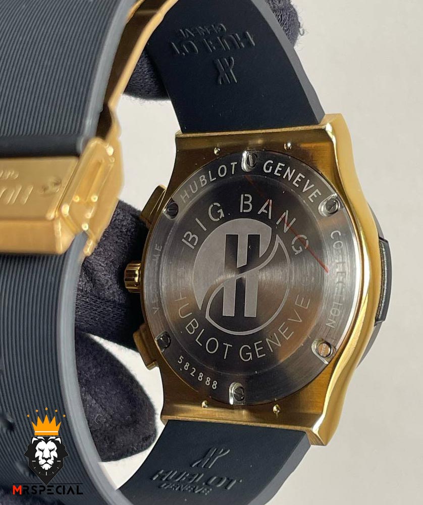 ساعت ست هابلوت مردانه و زنانه کرنوگراف مشکی طلایی 0966 HUBLOT BIG BANG