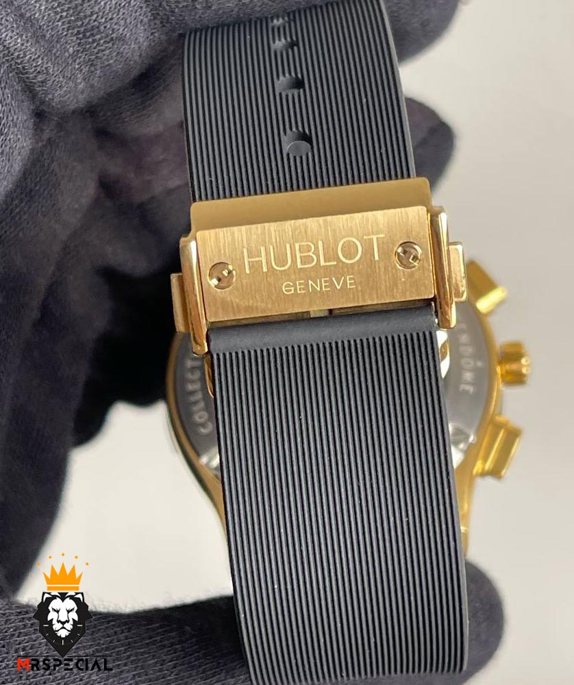 ساعت ست هابلوت مردانه و زنانه کرنوگراف مشکی طلایی 0966 HUBLOT BIG BANG